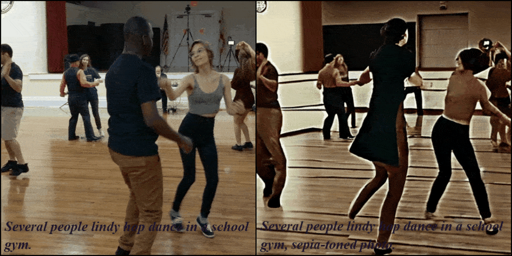 Lindy hop dance variation